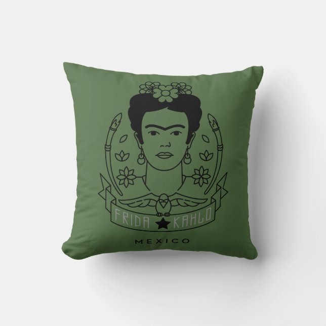 Coussin Frida Kahlo | Heroína (Recto)