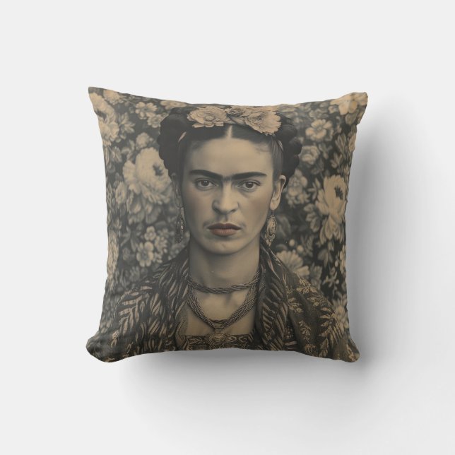 Coussin Frida Kahlo Pillow, Cushion, Frida Decor (Recto)