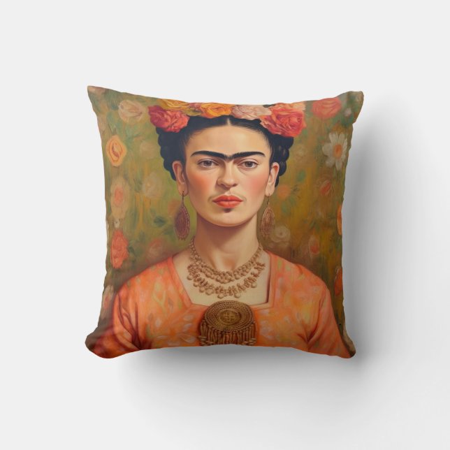 Coussin Frida Kahlo Pillow, Cushion, Frida Decor (Recto)