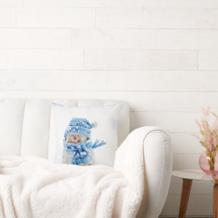 Coussin Friend Frosty en bleu
