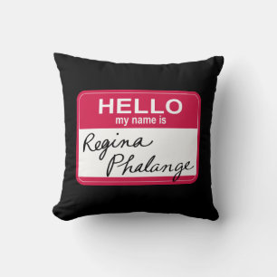 Coussin FRIENDS™   Bonjour Mon nom est Regina Phalange