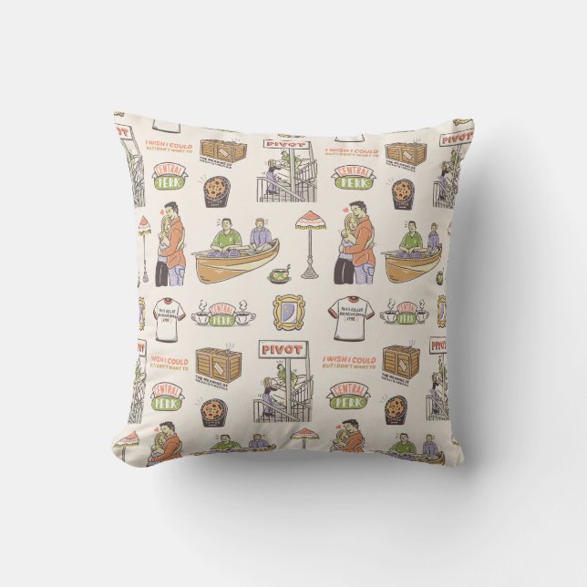 Coussin FRIENDS™ | Icônes de dessin animé (Recto)