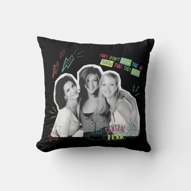 Coussin FRIENDS™ | Monica, Rachel et Phoebe (Recto)