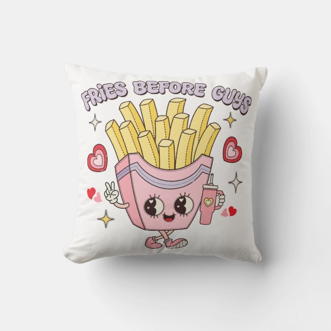 Coussin Fries avant les garçons (Recto)