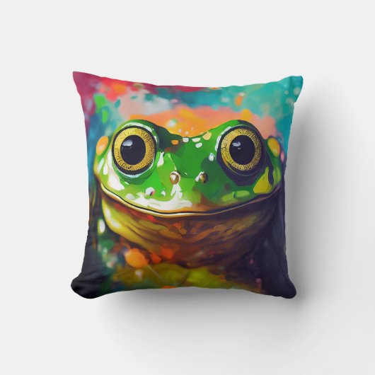 Coussin Frog Animal Discovery Aventure Nature Planet Oreil (Recto)