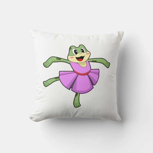 Coussin Frog Ballet Dance (Recto)