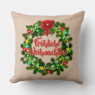 Coussin Frohe Weihnachten Kissen Noël