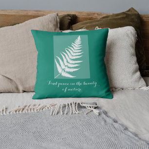 Coussin FROID motivationnel vert Boho