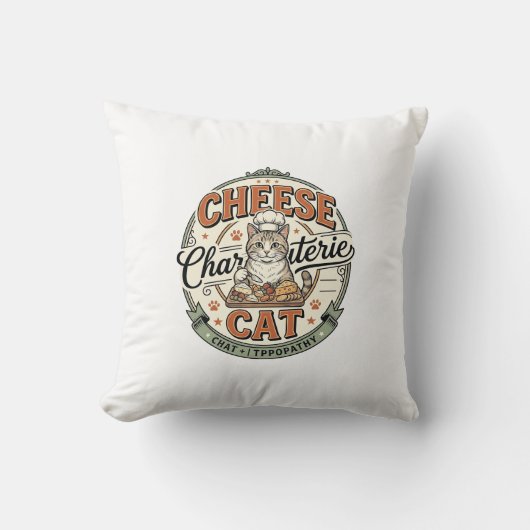 Coussin Fromage Charcuterie Chat Fromage Charcuterie Chat (Recto)