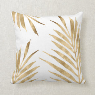 Coussin Frondes de paume d'or