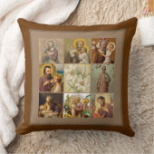 Coussin Frontière de brun de collage de Jésus d'enfant de (Couverture)
