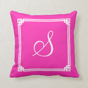 Coussin Frontière entaillée par carré chic de roses ind