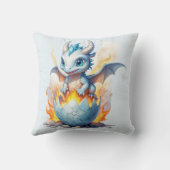 Coussin Frostfire Hatchling Dragon Bleu Fantastique  (Verso)