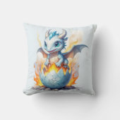 Coussin Frostfire Hatchling Dragon Bleu Fantastique  (Recto)