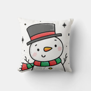 Coussin Frosty le maillot de bébé bonhomme de neige