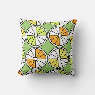 Coussin Fruit De Tranches D'Agrumes, Été Sans Fruit.