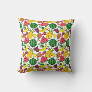 Coussin Fruit motif transparent   motif de surface de frui