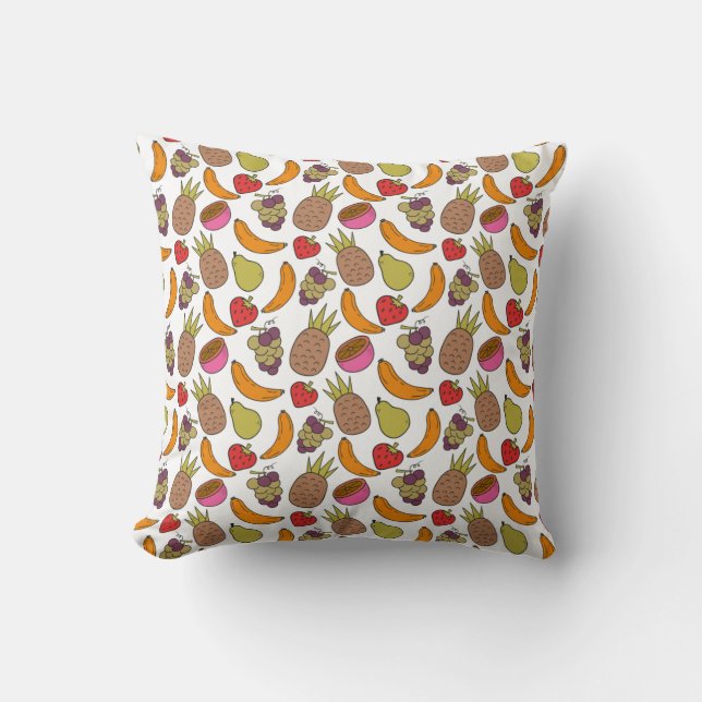 Coussin Fruit seamless pattern | Fruit surface pattern 33 (Recto)