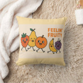 Coussin Fruité Feelin - Belle illustration de fruits march (Couverture)