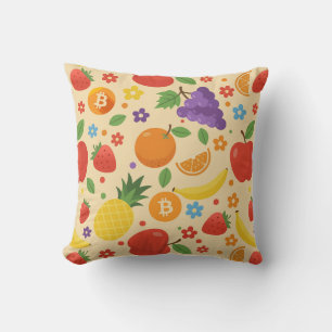 Coussin Fruits Bitcoin