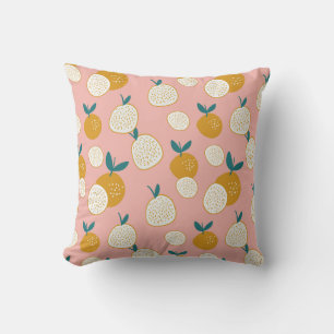 Coussin Fruits colorés, motif arrière - plan sans soudure.