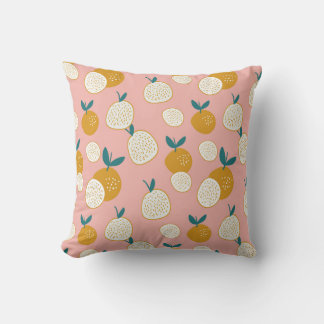 Coussin Fruits colorés, motif arrière - plan sans soudure.