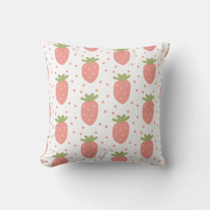 Coussin Fruits fraises arrière - plan