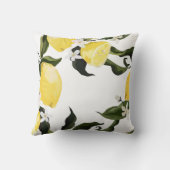 Coussin Fruits Motifs au citron (Verso)