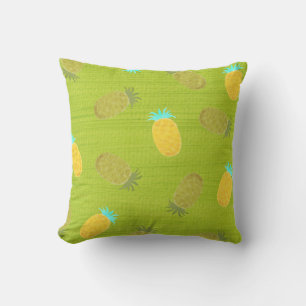 Coussin Fruits tropical d'été Kiwi Vert