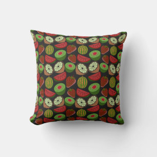 Coussin Fruits tropicaux sans soudure motif coloré