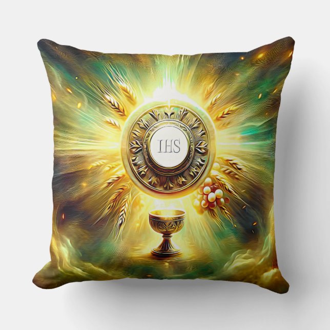 Coussin FS Communion Host et Chalice Expressionist Effet (Recto)