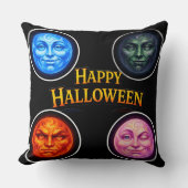 Coussin Full moon happy Halloween elemental throw pillow d (Recto)