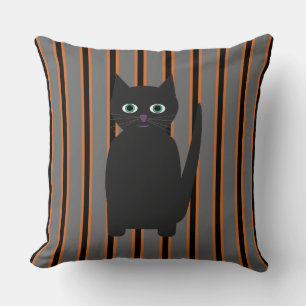 Coussin Fun and Fun Halloween Chats noirs