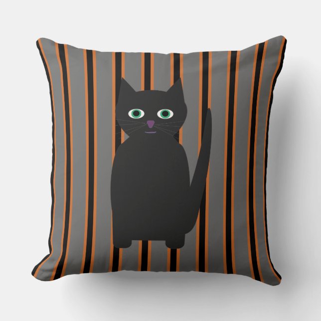 Coussin Fun and Fun Halloween Chats noirs (Recto)