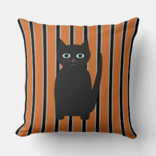 Coussin Fun and Fun Halloween Chats noirs