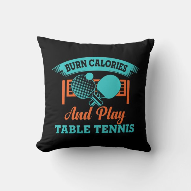 Coussin Fun Burn Calories And Play Table Tennis Game Ping  (Recto)