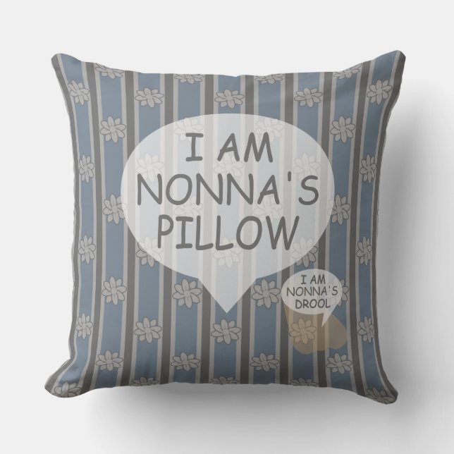 Coussin Fun et Fancy personnalisable Flower Striped (Recto)