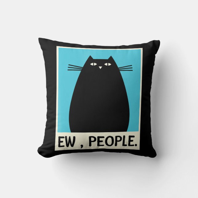 Coussin Fun Ew People chat Japonais Chat Kawaii Anime (Recto)