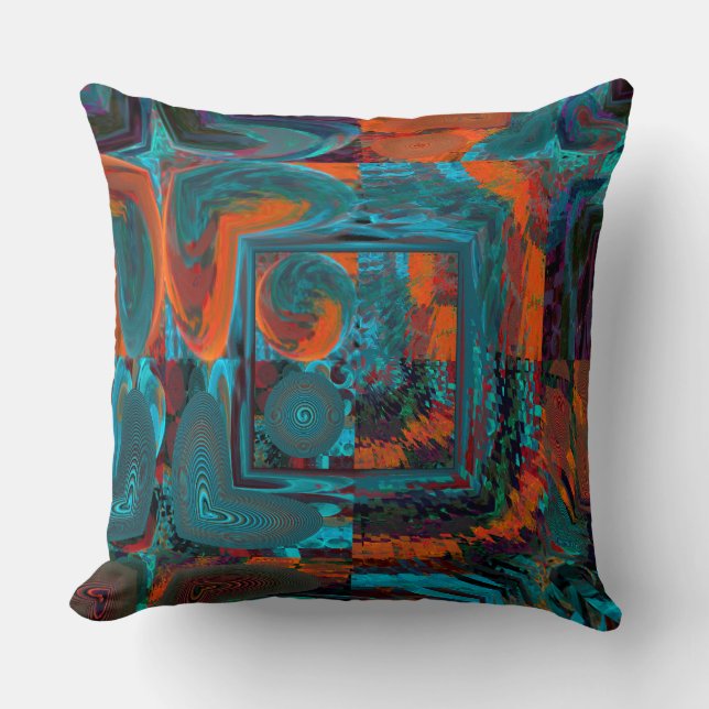 Coussin Fun Fractal Geometry Design (Recto)