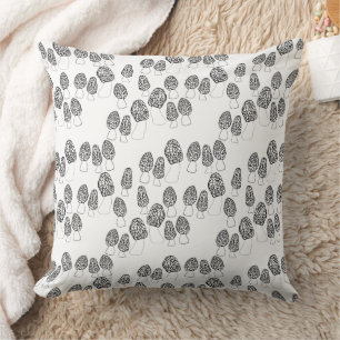Coussin Fun Fungi Morel Champagne Motif