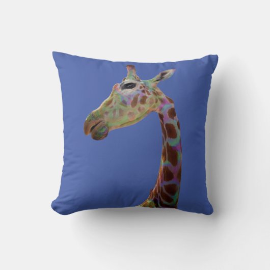 Coussin Fun funky coloré Giraffe (Recto)