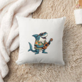 Coussin Fun Guitare Jouer T-shirt (Couverture)