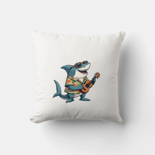 Coussin Fun Guitare Jouer T-shirt (Recto)