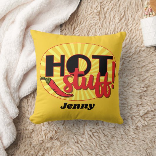 Coussin Fun Hot Stuff Red and Yellow Chillies Citation (Couverture)