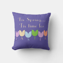 Fun Spring Floral, Tulipes de Pâques sur violet, r