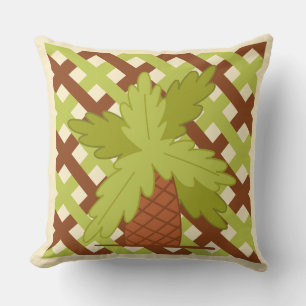 Coussin Fun Summer Design Ananas Arrière - plan latte