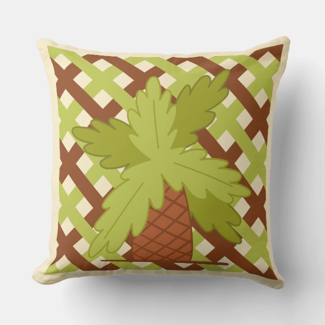 Coussin Fun Summer Design Ananas Arrière - plan latte (Recto)