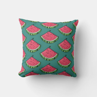 Coussin Fun Watermelon tranche Motif Jeu d'oreiller