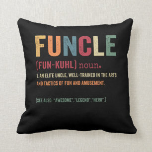 Coussin Funcle Funny Uncle Définition, Magnifique Héros 