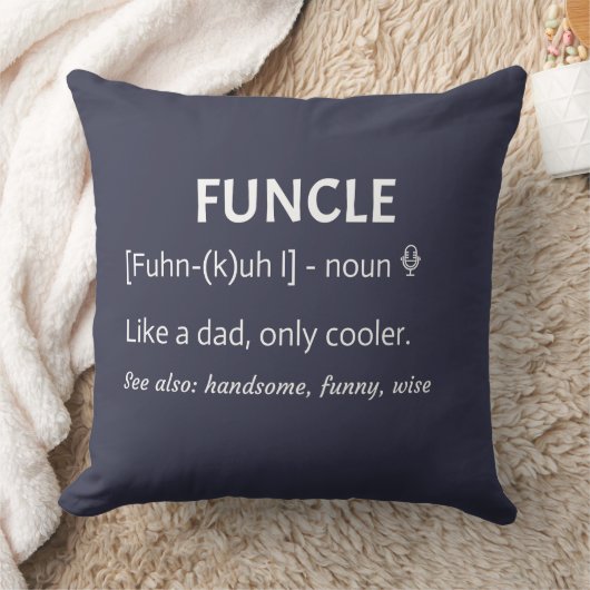 Coussin FUNCLE Uncle Gift Funny Jony (Couverture)
